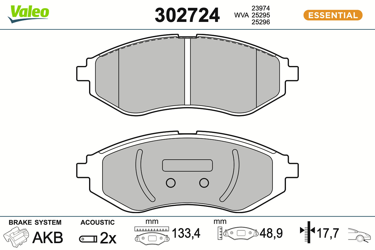 BRAKE PADS FIRST CHEVROLET AVEO FR